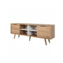 Hanah Home Sina 3621 Soporte para TV Roble Zafiro y Blanco